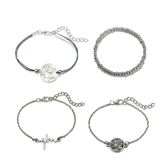 NEW 4pc Bracelet Set - Picture 2 of 2